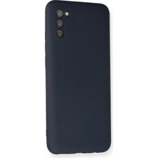  Samsung Galaxy A02S Kılıf Nano Içi Kadife Silikon - Lacivert Nemere