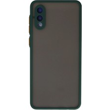  Samsung Galaxy A02 Kılıf Montreal Silikon Kapak - Yeşil Nemere