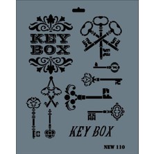 Decostyle Rich New Seri N-110 Stencil 35X25 cm