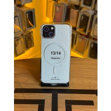 Avcı Teknoloji Market Iphone 13 / 14 Uyumlu Şeffaf Sert Kılıf Magsafe Destekli Tam Koruma Kılıf