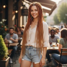 Decostyle Afrika Örgüsü ve Rasta Için Sen Ombreli / Bakır / Karamel