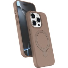  Apple iPhone 15 Pro Max Regal Magsafe Standlı Kapak - Çöl Titanyum Nemere