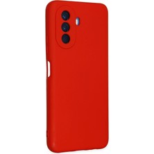  Huawei Nova Y70 Kılıf Nano Içi Kadife Silikon - Kırmızı Nemere