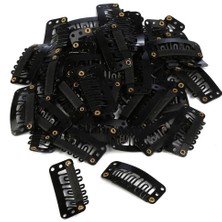 Decostyle Çıt Çıt Klipsi Küçük / 10 Adet / Siyah