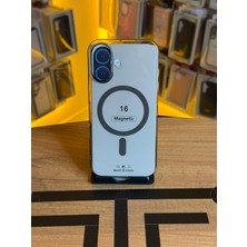 Avcı Teknoloji Market Iphone 16 Uyumlu Şeffaf Sert Kılıf Magsafe Destekli Tam Koruma Kılıf