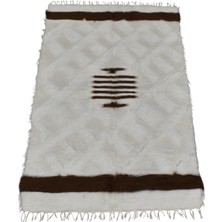 Zehra Abla Halı Yeni El Dokuma Ender Tiftik Yün Siirt Battaniyesi Kilim 7091