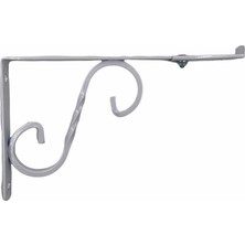 Decostyle Ayarlı Ferforje Raf Altı No:2 Beyaz 20X15