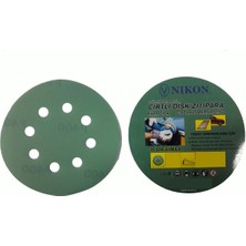 Decostyle Nikon 52036 Kırılmaz Yeşil Cırt Zımpara 125X80 Kum 8 Delikli
