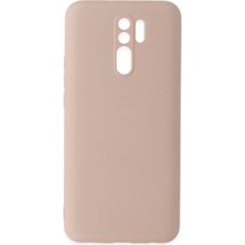  Xiaomi Redmi 9 Kılıf Nano Içi Kadife Silikon - Pudra Nemere