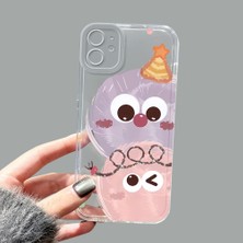 Ucuc iPhone 11 Kamera Korumalı Anti-Darbe Estetik Baskı Desenli Şeffaf Silikon Kılıf
