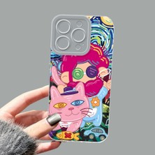 Ucuc iPhone 16 Pro Kamera Korumalı Anti-Darbe Estetik Baskı Desenli Şeffaf Silikon Kılıf