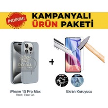 Techno Guru iPhone 15 Pro Max Magsafe Kılıf ve Ekran Koruyucu Içerikli Ekonomik Paket