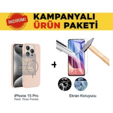 Techno Guru iPhone 15 Pro Magsafe Kılıf ve Ekran Koruyucu Içerikli Ekonomik Paket