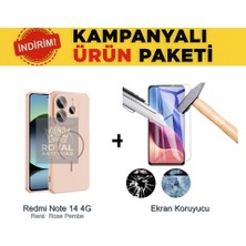 Mobify Redmi Note 14 4g Pastel Renkli Magsafe Kılıf ve Ekran Koruyuculu Ekonomik Paket