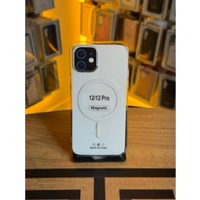 Avcı Teknoloji Market Iphone 12 / 12 Pro Uyumlu Şeffaf Sert Kılıf Magsafe Destekli Tam Koruma Kılıf
