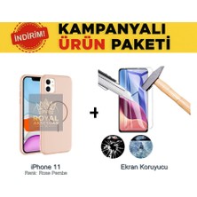 Techno Guru iPhone 11 Magsafe Kılıf ve Ekran Koruyucu Içerikli Ekonomik Paket