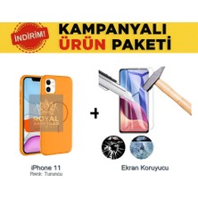 Techno Guru iPhone 11 Magsafe Kılıf ve Ekran Koruyucu Içerikli Ekonomik Paket