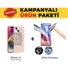 Techno Guru iPhone 14 Magsafe Kılıf ve Ekran Koruyucu Içerikli Ekonomik Paket