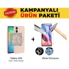 Mobify Samsung Galaxy A06 Pastel Renkli Magsafe Kılıf ve Ekran Koruyuculu Ekonomik Paket