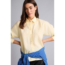 DeFacto Overshirt Fit Klasik Yaka Modal Uzun Kollu Gömlek H7396AX26SP
