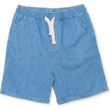 Hellobaby Erkek Bebek Denim Şort Bağcıklı Reçme