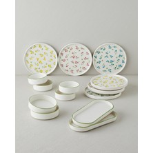 English Home Petite Seramik Kahvaltı Takımı 14 Parça 6 Kişilik Renkli