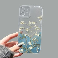 Ucuc iPhone 12 Kamera Korumalı Anti-Darbe Estetik Baskı Desenli Şeffaf Silikon Kılıf