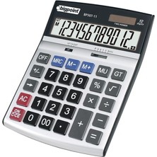 Bigpoint  Hesap Makinesi 12 Haneli Silver Yeni