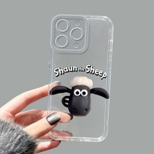 Ucuc iPhone 14 Pro Max Kamera Korumalı Anti-Darbe Estetik Baskı Desenli Şeffaf Silikon Kılıf