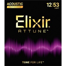 Elixir 12-53 Attune Fosfor Bronz Akustik Gitar Teli