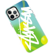 Gray Line Gry  iPhone 12 Pro Max Kılıf Estoril Desenli Kapak - Estoril - 2 Nel1