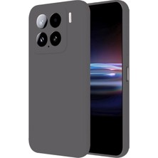 Gray Line Gry  Xiaomi Mi 15 Pro Kılıf Nano Içi Kadife Silikon - Gri Nel1