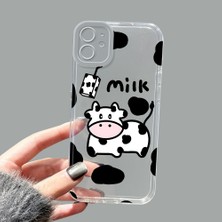 Ucuc iPhone 11 Kamera Korumalı Anti-Darbe Estetik Baskı Desenli Şeffaf Silikon Kılıf