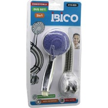 Go İthalat Terapi Etkili 3 Fonksiyonlu Duş Başlığı Seti (5491)