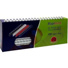 Mapi 2011900 Plastik Spiral 19 Mm Beyaz 100 Lü (1 Paket 100 Adet) Fonksiyonel Bağlama Çözümü