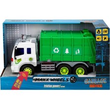 Gray Line Gry 13078 1:16 Maxx Wheels Sesli ve Işıklı Geri Dönüşüm Kamyonları Nel1