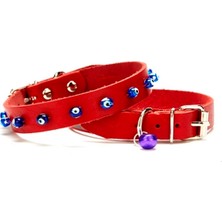 Sb Shopping Nazar Boncuklu Küçük Irk Tasması 1,0X19 cm Kırmızı Small