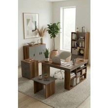 Robin Home Boston Ofis Çalışma Masası Ofis Büro Takımı Masa Sehpa Keson Kitaplık Dolap