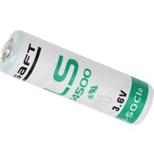 Saft LS14500 3.6V Lithium Kalem Pil 3.6 V Voltajlı Tek Kullanımlık Uzun Ömürlü