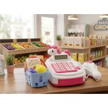 Farbu Oyuncak Pilli Işıklı Sesli 18 Parça Unicorn Oyuncak Yazar Kasa