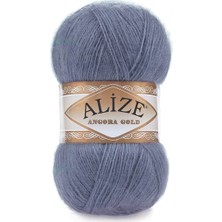 Alize Angora Gold 203 Denim Melanj %80 Akrilik %20 Yün 100G El Örgü İpi Renk Kodu 203