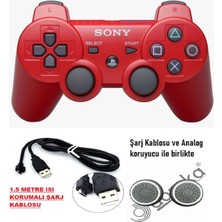 Byoztek Ps3 Dualshock Gamepad Yeni Nesil Kol Controller Oyun Kolu Ps3 + Pc + 1.5 mt Şarj Kablosu
