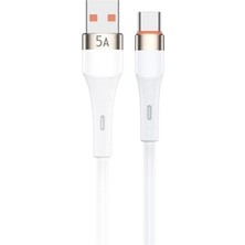 Epilons Powerway HC05 Örgülü 5 Amper USB To Type- C 1 Metre Şarj Data Kablosu