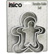 Go İthalat 3 Boy Metal Silikon Kenar Kılıflı  Kurabiye Kalıp Seti  8 x 5.5cm - 9.5 x 8cm - 13.5 x 11CM (5440)