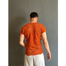 Gönülden Tasarım El Örgüsü Motif Desenli Tasarım Erkek Gömlek