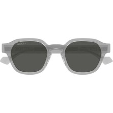 Gucci Gg 1730S 004 50 Unisex Oval Şeffaf Kemik Güneş Gözlüğü