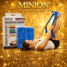 Minion Egzersiz Bandi Tera Bant MN1520 Mavi Renkli Taşınabilir Tasarım ile Çok Yönlü Kullanım