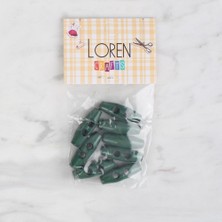 Kanyon Prime Loren Crafts 8 Li Koyu Yeşil Çoban Düğme - 103