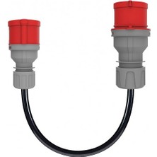 BKT 1008-2511 Bemis Cee Norm Adaptor 5x2,5 Ttr 5/32A Fıs - 5/16A Prız (30CM Kablolu )