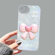 Ucuc iPhone 16E Kamera Korumalı Anti-Darbe Estetik Baskı Desenli Şeffaf Silikon Kılıf